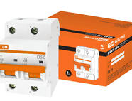 Авт. выкл. ВА47-100 2Р 50А 10кА х-ка D TDM