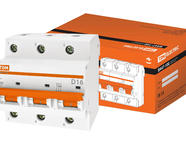 Авт. выкл. ВА47-100 3Р 16А 10кА х-ка D TDM