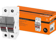 Держатель плавких вставок ДПВ 10х38 2П TDM