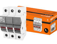 Держатель плавких вставок ДПВ 10х38 3П TDM