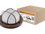 Светильник НПБ1102 венге круг с реш. 100Вт IP54 TDM