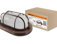 Светильник НПБ1202 венге овал с реш. 100Вт IP54 TDM