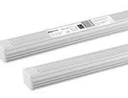 Алюминиевый профиль накладной 1612 (2 м), матовый рассеиватель, 2 заглушки, 4 крепежа TDM