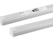 Алюминиевый профиль накладной 1612 (1 м), матовый рассеиватель, 2 заглушки, 2 крепежа TDM