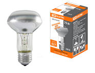 Лампа накаливания зеркальная R63-75 Вт-230 В-Е27 TDM