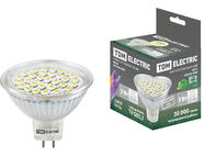 Лампа светодиодная MR16-3 Вт-220 В -3000 К–GU 5,3 SMD TDM