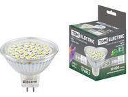 Лампа светодиодная MR16-5 Вт-220 В -4000 К–GU 5,3 SMD TDM