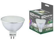 Лампа светодиодная MR16-7 Вт-220 В -3000 К–GU 5,3 SMD (с матовым стеклом) TDM