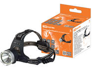 Фонарь «Налобный 9» аккумуляторный, 5Вт 1 светодиод CREE, Li-Ion 2x18650 2 Ач,  TDM