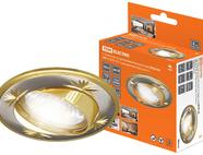 Светильник встраиваемый поворотный СВ 02-04 MR16 50Вт G5.3 матовый никель/золото TDM