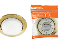 Светильник встраиваемый СВ 01-06 GX53 220 В 50 Гц золото TDM