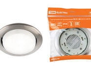 Светильник встраиваемый СВ 01-06 GX53 220 В 50 Гц сатин никель TDM