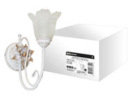 Бра НББ-09-02-1х40 «Глория» белый с золотом 1х40Вт E14 TDM