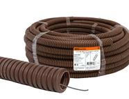 Труба гофр.ПВХ d 16 с зондом (25 м) легкая 