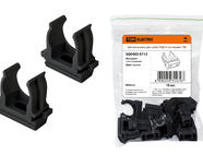 Крепеж-клипса для трубы ПНД 25 мм черная TDM