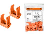 Крепеж-клипса для трубы ПНД 25 мм оранжевая TDM