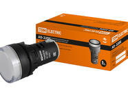 Лампа AD-22DS(LED)матрица d22мм белый 230В TDM