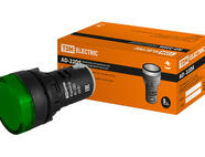 Лампа AD-22DS(LED)матрица d22мм зеленый 230В TDM