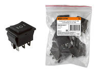 Клавишный переключатель YL-206 черный 3 положения 2з+2з TDM