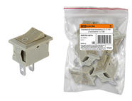 Клавишный переключатель YL-211-01 серый 2 положения 1з TDM