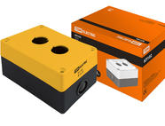 Корпус КП102 для кнопок 2места желтый TDM