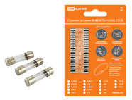 Плавкая вставка ВПТ6-6 0,63А 250В TDM упак (10 шт.)