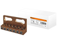 Шина универсальная распределительная ШнУР 2 на плоскую шину 7x16мм2 450 А TDM