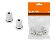 Сальник PG 7 диаметр проводника 3,5-6 мм IP54 в инд. упак по 3 шт. TDM