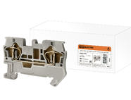 Зажим клеммный безвинтовой (ЗКБ) 1,5 мм2 17,5А серый TDM