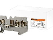 Зажим клеммный безвинтовой (ЗКБ) 3 вывода 2,5 мм2 31А серый TDM