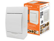 Бокс ЩРН-П-4модуля с белой крышкой, навесной, пластик IP41 TDM