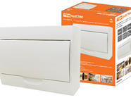 Бокс ЩРН-П-12модулей с белой крышкой, навесной, пластик IP41 TDM