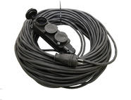 Удлинитель-шнур силовой каучук УШз16-103 IP44 3 гнезда с/з, 50м КГ 3х1,5 TDM