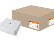 Коробка распаячная КР 75х75х20 ОП белая IP40 TDM