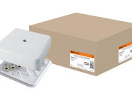 Коробка распаячная КР 100х100х29 ОП с клем. колодкой белая IP40 TDM