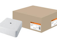 Коробка распаячная КР 100х100х44 ОП белая IP40 TDM