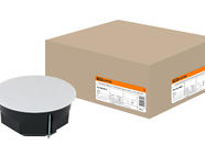 Распаячная коробка СП D103х50мм, крышка, метал. лапки, IP20, TDM