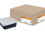 Распаячная коробка СП 115х115х45мм, крышка, метал. лапки, IP20, TDM