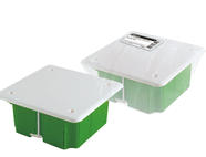 Распаячная коробка СП 92х92х45мм, крышка, метал. лапки, IP20, инд. штрихкод, TDM