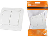 Выключатель 2-кл. 10А белый 