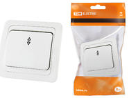 Переключатель на 2 направления 1-кл. 10А белый 