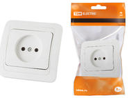 Розетка 2П 10А белая 