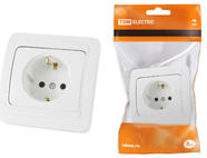 Розетка 2П+З 16А белая 