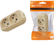 Колодка розеточная 2 гнезда 2П б/з 10А 250В 