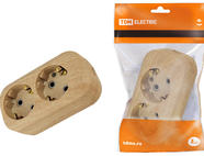 Колодка розеточная 2 гнезда 2П+З 16А 250В 