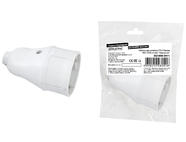 Кабельная розетка 2П+З белая 16А 250B серии 