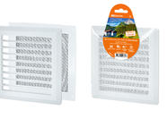 Решетка разъемная с москитной сеткой, прямые жалюзи, 203х203 TDM