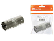 Переходник гнездо TV - гнездо TV, инд. упаковка TDM