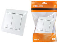 Выключатель на 2 направления 2 кл. 10А белый 