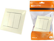 Выключатель 3-х кл. 10А сл. кость 